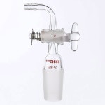 29/42 Male 유리 조인트와 2mm 호스 연결 실험실 제품을 갖춘 Adamas-Beta 구부러진 입구 어댑터 14/20 2mm : amazing002