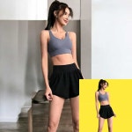 헬스 하이웨이스트 히든포켓 운동 반바지 여자반바지 : BOWMEW