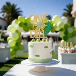 골드 글리터 원 빅 딜 케이크 토퍼, 일종의 빅 딜 장식, 과일 피클 오이 테마 베이비 샤워 파티 장식 용품 : 룰라영