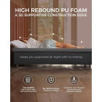 킹캠프 프리미엄 더블 셀프 인플레이팅 수면 패드, 7.5 R-값 에어 & 폼 캠핑 매트리스 2인용, 3인치 두꺼운 풀사이즈 단열 자동차 캠프 텐트용... 