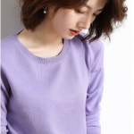 여성 캐시미어 라운드넥 니트 소프트 데일리 니트 티 17 COLOR [바로출발] : elohim - 엘텍