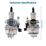 품질보증 정시출고 PZ26 기화기 카브 키트 CG 125cc TRX200 ATC185 XR100 CB125 타오타오 종쉔 리판 선룰 4행정용 : 핏트레이드38