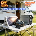 400W 휴대용 발전소 25Ah LiFePO4 충전소 태양광 발전기 220V 캠핑 에너지 저장 전원 공급 장치 : 누트몰