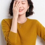 여성 캐시미어 라운드넥 니트 소프트 데일리 니트 티 17 COLOR [바로출발] : elohim - 엘텍