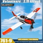 Volantex 761 9 RC 비행기 EPP 400mm 날개 길이 전투기 하나의 키 곡예 2.4G 4CH RTF Warbird 장난감 선물 맞춤 : 육육테크