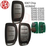호환상품 ID47 칩 433MHz 95440-D3000/D3010/D3100/D3500/D3510/G2010/G2600 현대 호환 3/4 버튼 리모컨 자동차 키 : 해바라기기
