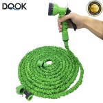 정원 호스 파이프 물 확장 가능한 매직 7 패턴 거품 냄비 유연한 릴 세차 분무기 : 타임애니