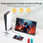6 휴대용 모니터 1080P USB-C HDMI 두 번째 외부 화면 노트북 PC Mac PS4 Xbox 스위치 IPS 초박형 제로 프레임 게임 모니터킥 : 22투투