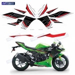 [세탁기/건조기 부품] ZX-6R ZX 6R 2023 2024 2025 오토바이 액세서리 풀카 페어링 스티커 방수 반사 데칼 키트 : 오션글로벌7