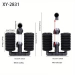 XY-2822 XY-2831 2가지 사이즈 생화학 필터 or 스페어 스펀지 무소음 공기 구동식 블랙 이중 수족관 : 범이소밸류