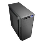 샤쿤 SHA-VS7-VBK 미들 타워 PC 케이스 VS7 시리즈 챔버 구조 ATX / -ATX Mini-ITX와 호환, 4.7인치 120mm 팬 2개, 공인 딜러... 