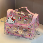 G1814 헬로키티 투명 pvc 방수 파우치 선물 라이센스 산리오 캐릭터 만화 : 쿠마네상점