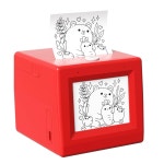 점프 히어로 스마트 AI 음성 머신 프린터 메이커 인쇄 기능이 미니 사진 스티커 어린이용 Red : 식스모어