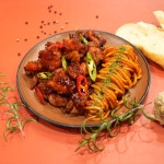 숯불양념치킨 우동 낭만시리즈 꼬꼬동 500g 냉동식품 술안주 캠핑음식 간편식 식사대용 : 엠지낭만푸드