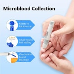 글로우 메드 커넥트 | 12개의 조절 가능한 깊이 설정을 갖춘 메드홈 랜싱 장치 푸시 버튼 이젝터를 사용한 검사 : 글로우톤
