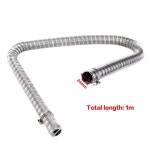 24mm 100cm 스테인레스 스틸 에어 히터 발전기 플렉스 연장 내부 배기 파이프 주차 탱크 통풍 : 민트store