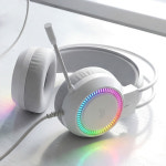 맥스틸 유선 게임용 헤드폰 컴퓨터 게이밍 헤드셋 GHU710 PRO 노르딕 화이트 : 도이치 솔루션