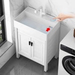 탑볼 미니 세면대 욕실 하부장 세트 세면볼 소형 화장실 간이 : 월드바잉336