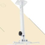 프로젝터 천장 벽면 고정형 봉 거치대 화이트 mm105-320mm 장착 홀 15kg : 앤지샵