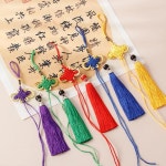 2pcs 쿵푸 Wushu 태극권 펜던트 무술 칼 짧은 술 길이 15cm + 중국어 매듭 칼 손잡이 장식 매달려 : 진경상사