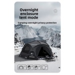 호환상품 블랙 도그 아웃문 캠핑 방수 휴대용 가족 텐트 확장형 하이킹 대형 글루 : 언덕이