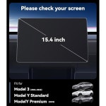 Nmoiss 3 in 1 15.4 u201C 뉴 모델 Y 주니퍼 & 하 스크린 프로텍터... 후면 터치스크린 미러 (2025-2026) (2024-202 : 리멤버셀 100