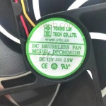 [cpu 쿨러/냉각팬] 영린 DFC802012H DC 12V 2.8W 80x80x20mm 3선식 냉각팬 : 진화상사E