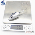 WK Strong 80 90g 및 60 60g 지그 후크 소프트 루어 가중 낚시 후크 용 빅 지그 헤드 다채로운 : 제스118