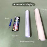 숫자로 그림 양초와 백합 손으로 그린 유화 캔버스 색칠 선물 홈 장식 1. F4233 : 쇼핑나에게34호점