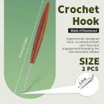 WUADUA 2PCS 바늘 보드 도구 뜨개질 피커용 크로셰 매칭 핸들 편리 초보자용 니트 1pcs : 오후의우산
