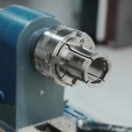 BMT-J6017 우드터닝 선반 척용 롱 노즈 죠, 톱니 모양의 안쪽 면과 긴 스피곳이 있는 공작물을 클램핑하기에 적합하며 슈퍼노바 2, G3와... 