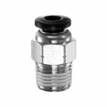 하핑턴, 산업용 공기 시스템 PC4-N01, 블랙용 4mm 튜브 OD x 1/8 NPT 나사산 남성용 스트레이트 퀵 커넥터 구리 라인 호스 피팅 연결 추진... 