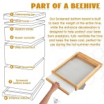 주에시카 2세트 10프레임 벌집 스크린 하단 보드 입구 감속기 양봉 용품 도구 22 16 인치 : enchante.