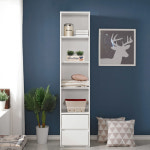 하단서랍 장식품진열장 오픈수납장 슬림한책꽂이 : THE 상상실현소