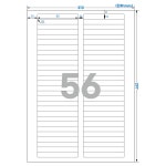 아이라벨 CL656MP 100매 56칸(2x28) 흰색무광방수 레이저 80x10mm R1 스티커 A4라벨 - 비트몰 bitmall.net 라벨프라자 clmp656 : 비트몰