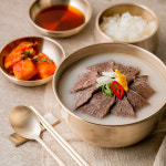 한월관 미경산한우 고기곰탕 무첨가물 보양식 아기 곰국 설렁탕 한우고기곰탕 500g 10팩 : 한월관