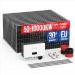 그리드 연결 상업용 태양광 패널 시스템 100Kw 1000Kw 10000Kw 산업용 태양광 에너지 시스템 : 프넬