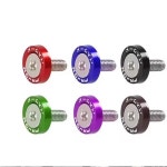 10Pcs 자동차 수정 육각형 패스너 알루미늄 M6 JDM 펜더 와셔 범퍼 엔진 오목 나사 펜더 패드 : 제스118