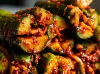 전라도 아짐씨 국내산 100% 부추김치 특제 양념 상큼 아삭 오이소박이 오이김치 1KG : 전라도아짐씨