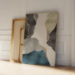 북유럽 텍스처 그린 프린트 캔버스 그림 포스터 거실 침실 홈 장식 1. G1554 : 글로벌플랙스41호점