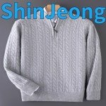 품질보장 헤비웨이트 세븐니들 지퍼 니트웨어 남성 하프하이 칼라 루즈 베이스 레이어 울 스웨터 재킷 통기성 높은 강도... : 신정종합상사Six
