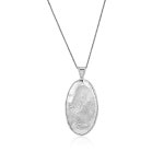 진 레이첼 주얼리 925 스털링 실버 목걸이 - 여성 해머드 오벌 펜던트 빈티지 목걸이 : 은일1