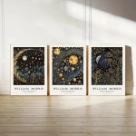 모리스 문 별이 빛나는 하늘 숲 벽 아트 인쇄 캔버스 회화 포스터 그림 거실 침실 식당 홈 장식 1. G2522-1 : 글로벌플랙스7호점