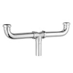 ZM 3 8CM X 40 6CM 1 /2인치 16인치 싱크 엔드 폐기물 센터 배출구 관형 배수구 적용용 크롬 중앙 콘센트 : 티유상점