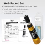 FIRSTINFO H5177 초정밀 인증 토크 제한 드라이버 홀더 범용 5-60 퀵 릴리 1 0.44-5.31 in-lbs / Mech : 스스다