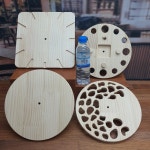 원목 인테리어 벽시계 꾸미기용  /  어린이 목공체험수업 원데이클래스 DIY 키트 만들기 체험키트 냅킨아트 꾸미기반제 우드버닝 만들기수업... 