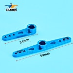 Futaba/CYS/Fliec/MG995/MG996 서보 RC 도구용 1pc 25T 알루미늄 암 혼 단일/이중 : 가원글로벌