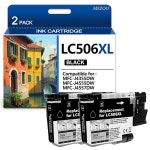 MEZOO LC506XL 블랙 잉크 MFC 투자 브라더 J4555 J4355DW 카트리지 : 트라이글로벌