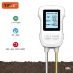 디지털 PH 토양 측정기 3 in 1 정원 산도 수분 시험기 감지기 농장 꽃용 듀얼 핀 모니터 : 구대진가