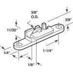 CRL G3038 1CM 3 /8인치 스틸 슬라이딩 윈도우 롤러 TOMRAY TYCO 66 WINDOWS용 - 4개 : 티유상점